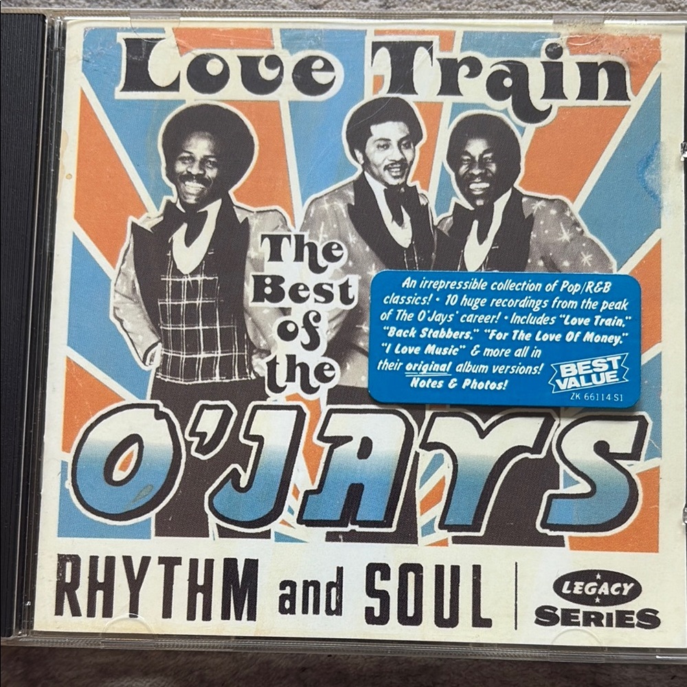 Legacy Love Train The Best of the O'Jays CD - Blue, Orange, Black
